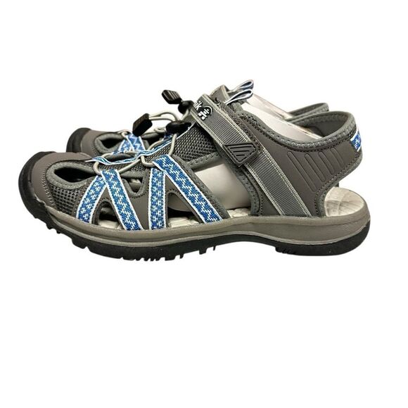 Kamik Islanders 2 Blue and Gray Lace Up Sandals | Size 9 - Picture 2 of 7